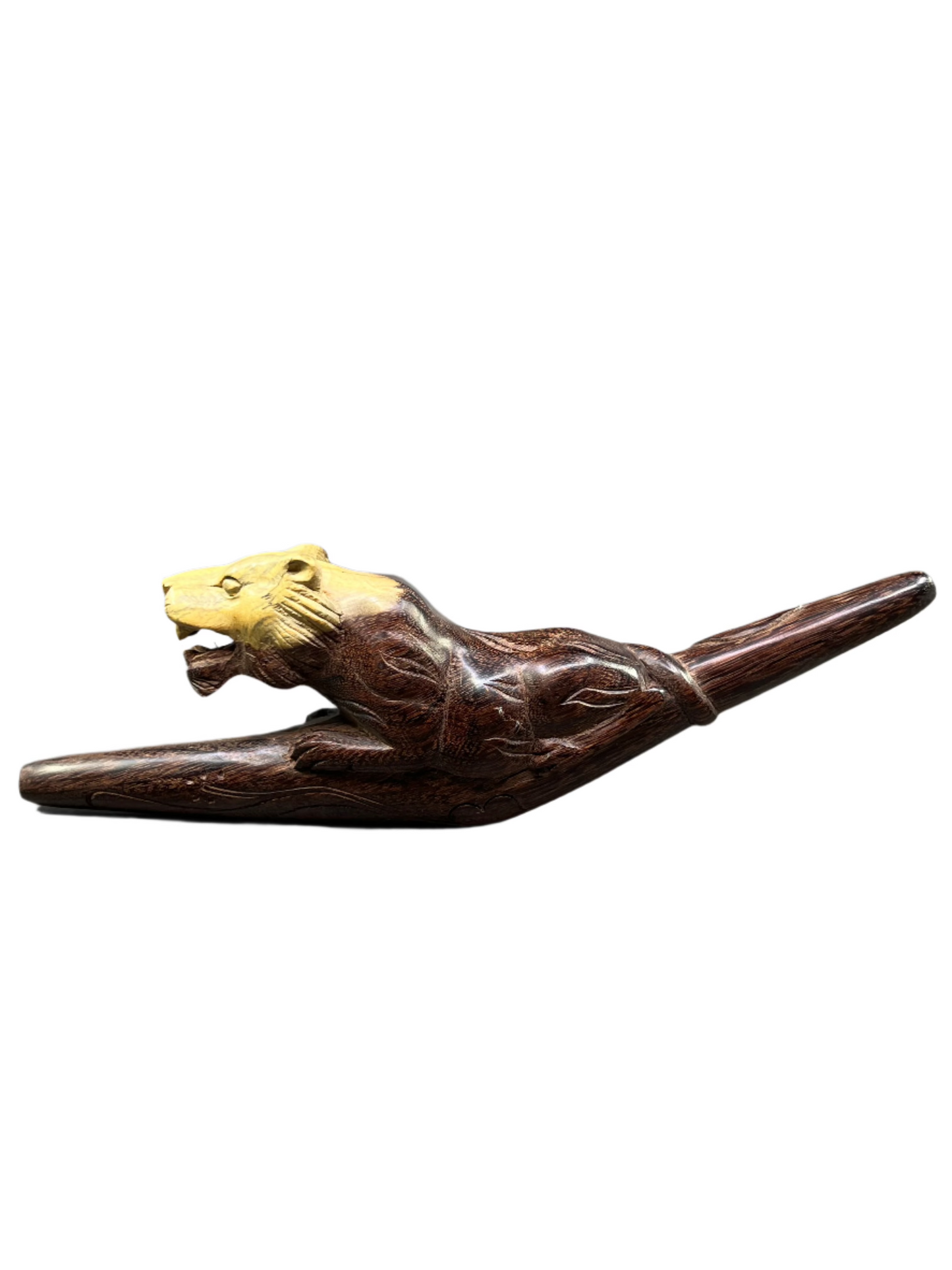 Hand Carved Jaguar Tepi