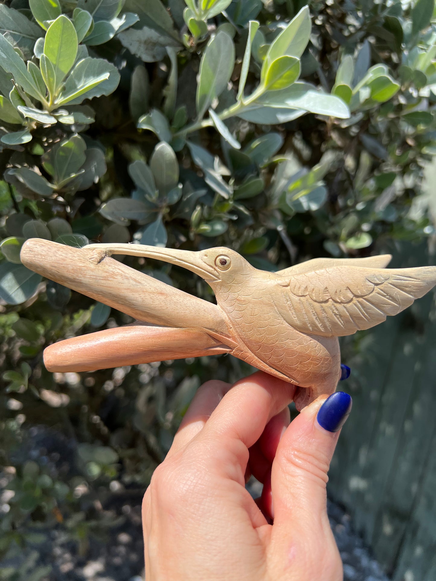 Hand Carved Hummingbird Kuripe