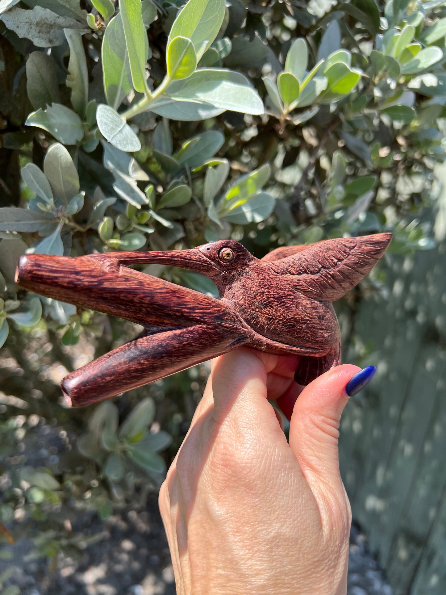 Hand Carved Hummingbird Kuripe