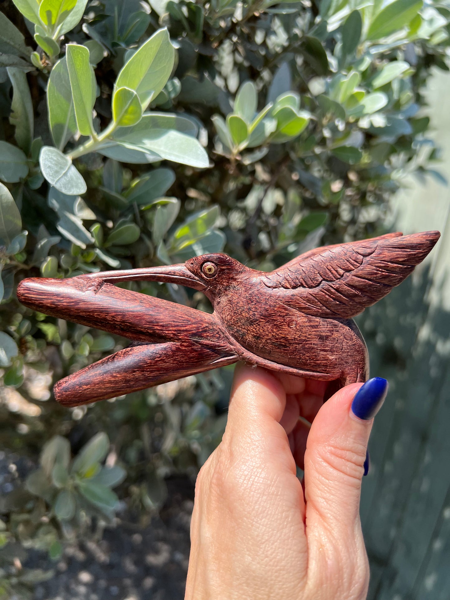 Hand Carved Hummingbird Kuripe