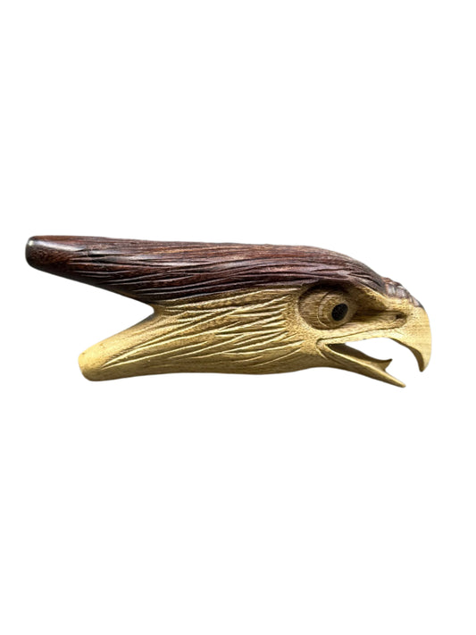 Hand Carved Eagle Head Kuripe