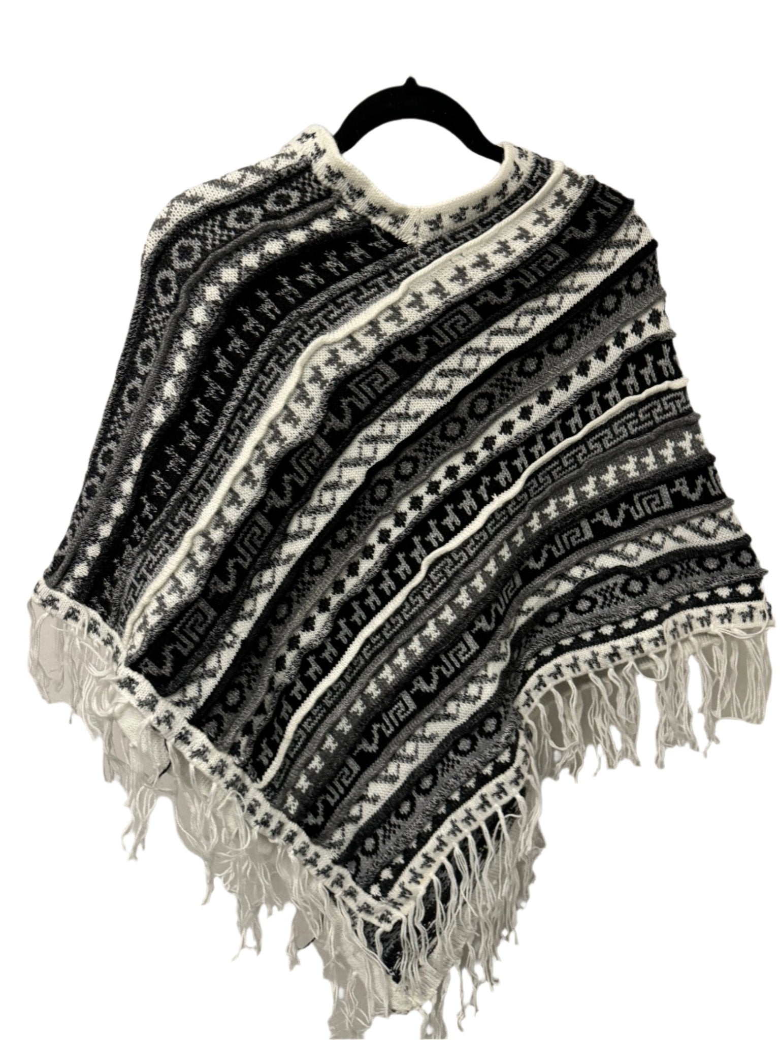 Diamond Poncho with Fringe - Katukina.US KAT6022