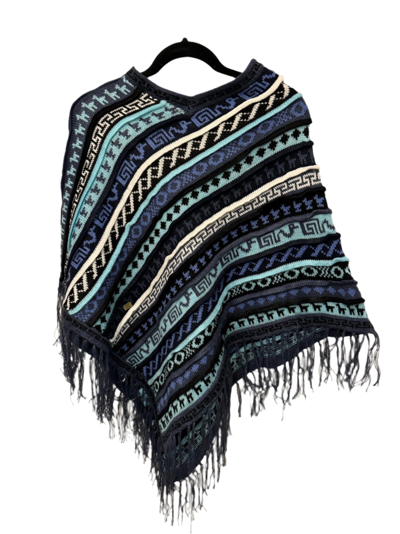 Diamond Poncho with Fringe - Katukina.US KAT6023