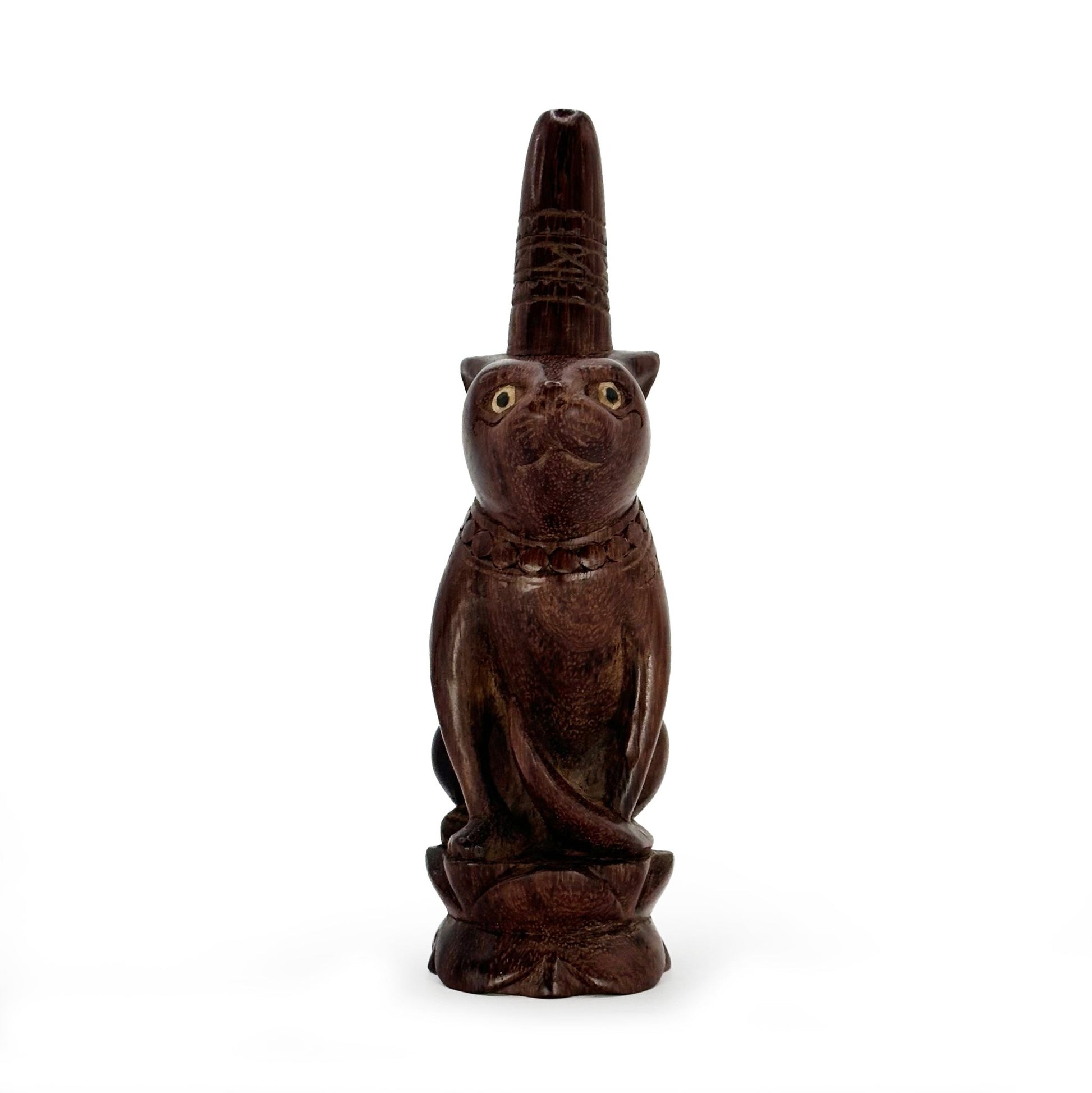 Hand Carved Bastet Kuripe - Katukina KAT1992