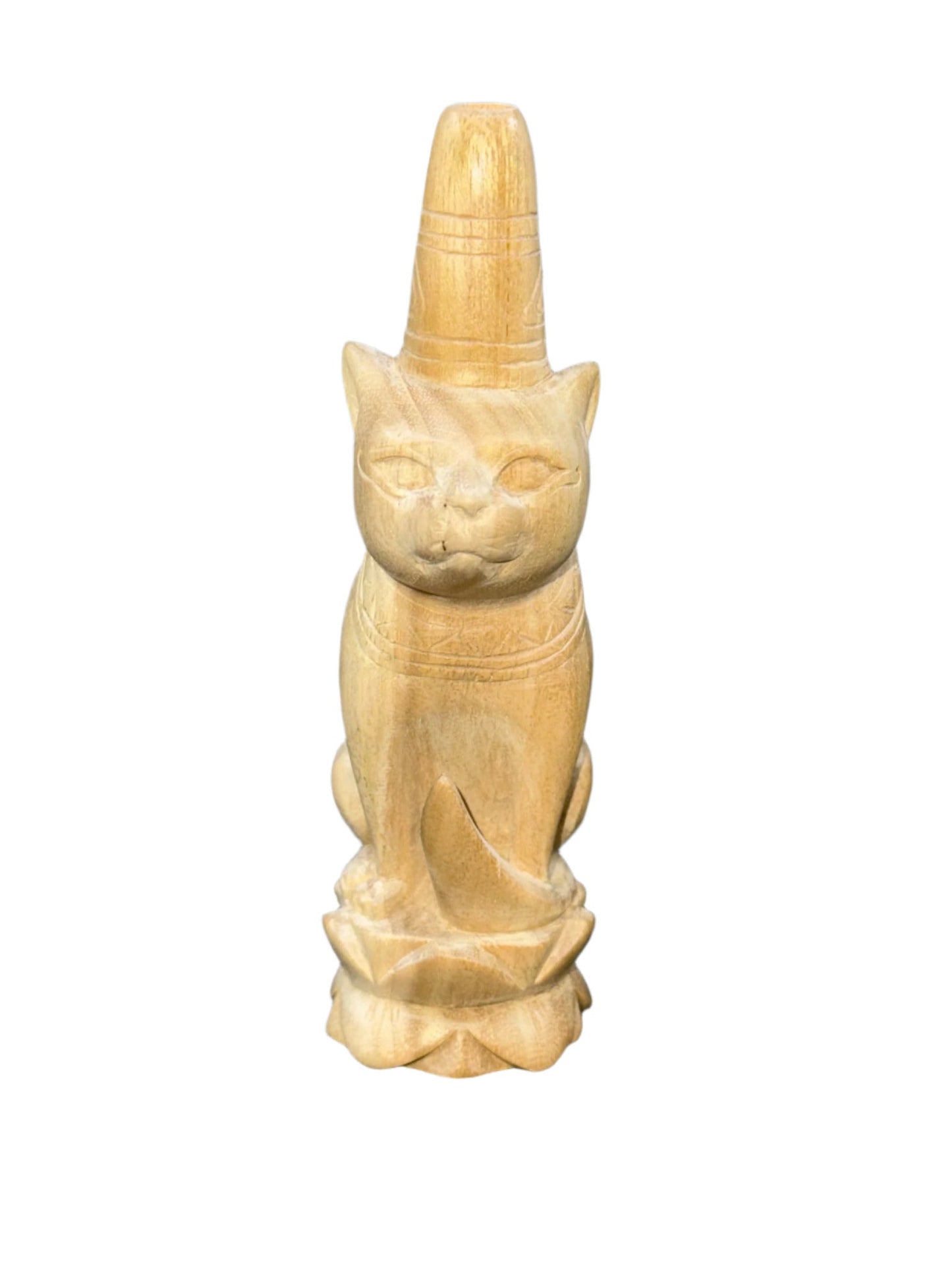 Hand Carved Bastet Kuripe - Katukina.US KAT6229