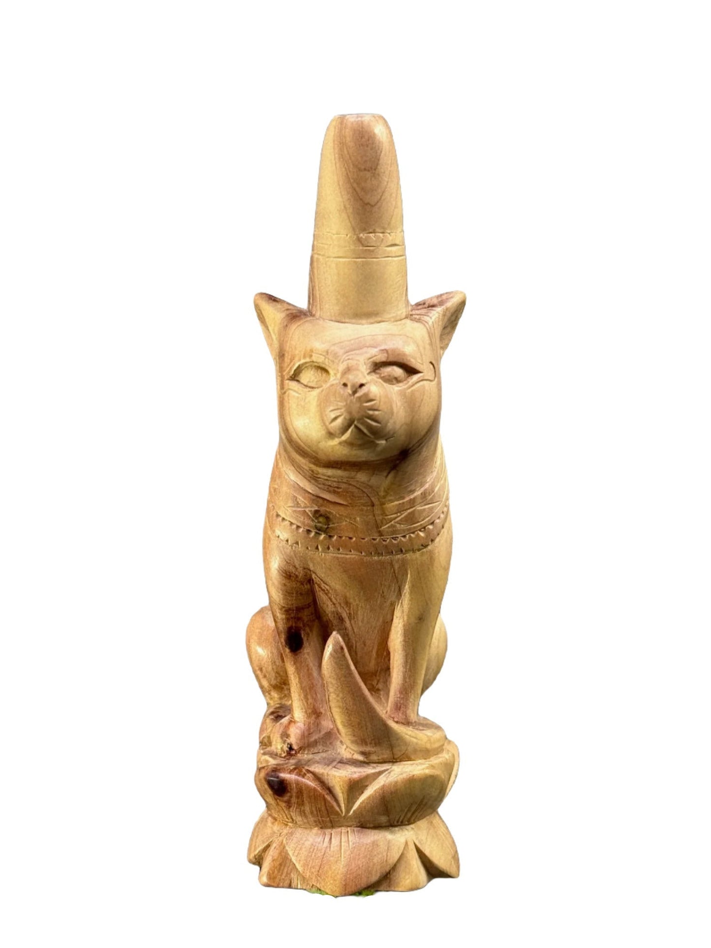 Hand Carved Bastet Kuripe - Katukina.US KAT6232