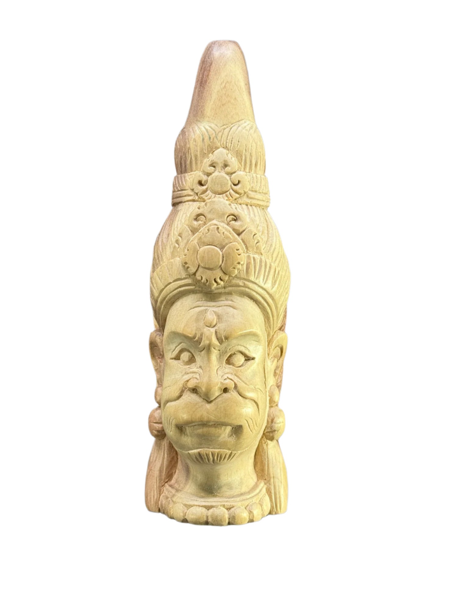 Hand Carved Courageous Hanuman Kuripe - Katukina.US KAT6234