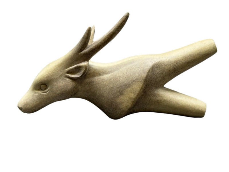 Hand Carved Deer Kuripe - Katukina.US KAT6190