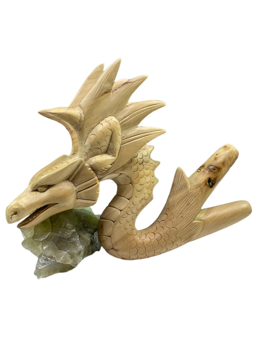 Hand Carved Dragon Kuripe - Katukina KAT2100