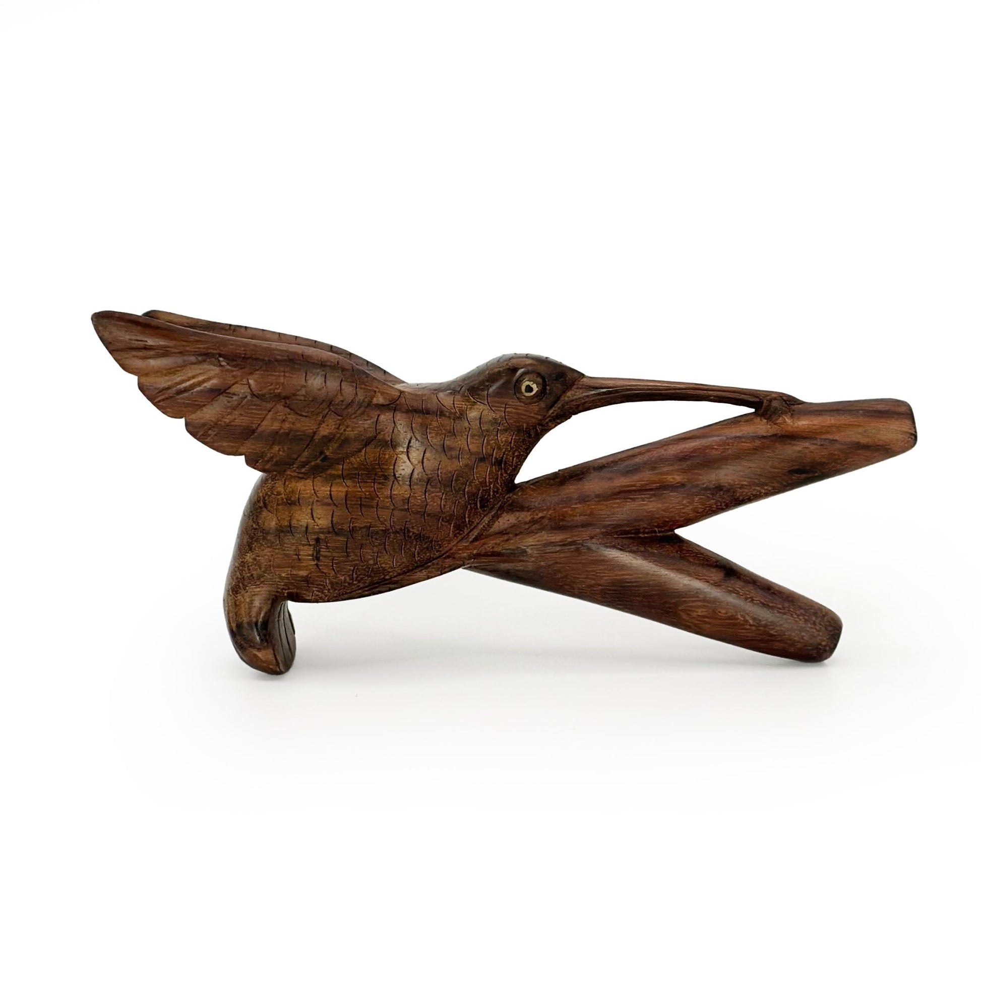 Hand Carved Hummingbird Kuripe - Katukina KAT1997