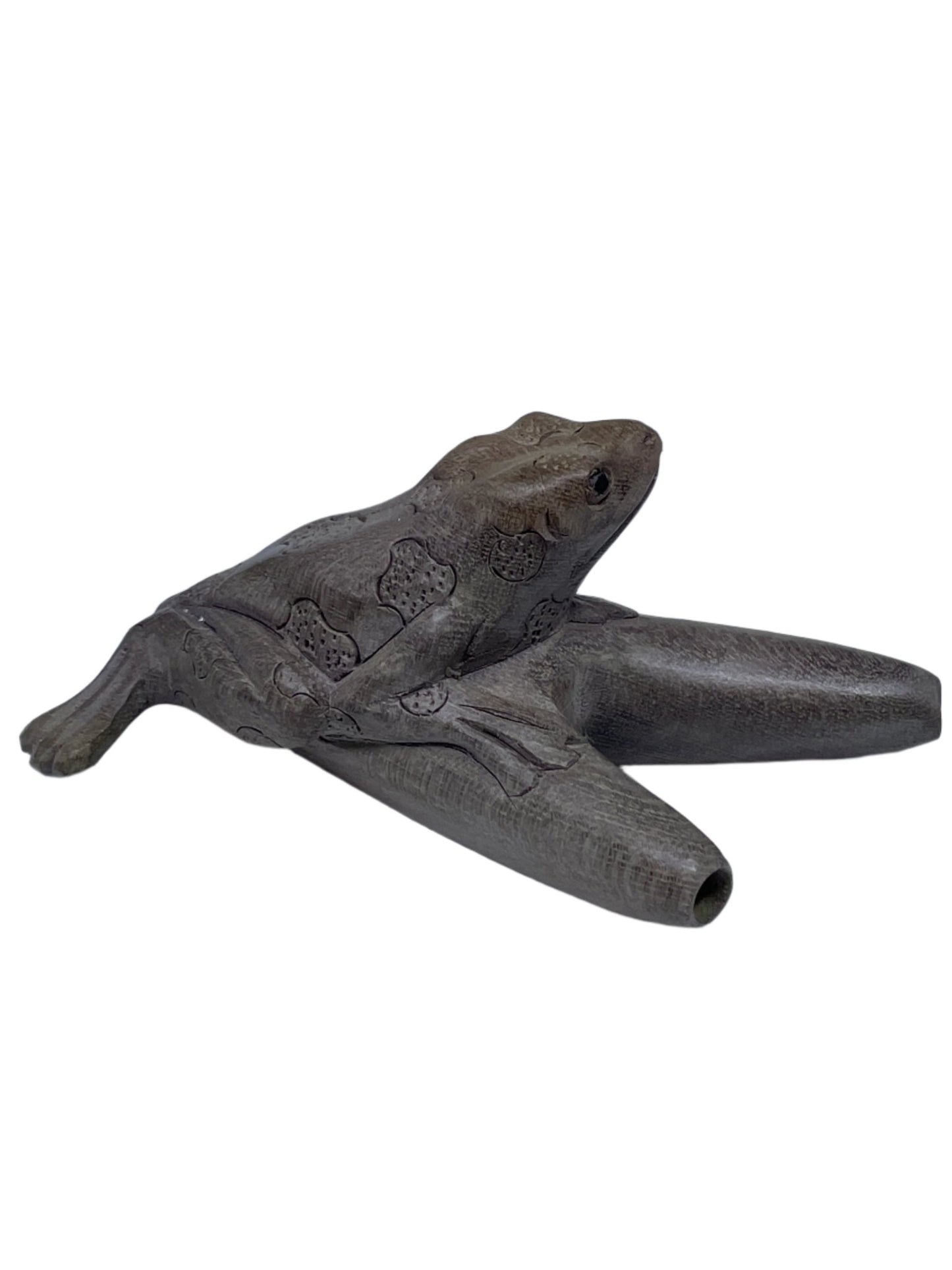 Hand Carved Kambo Frog Kuripe - Katukina.US KAT1304