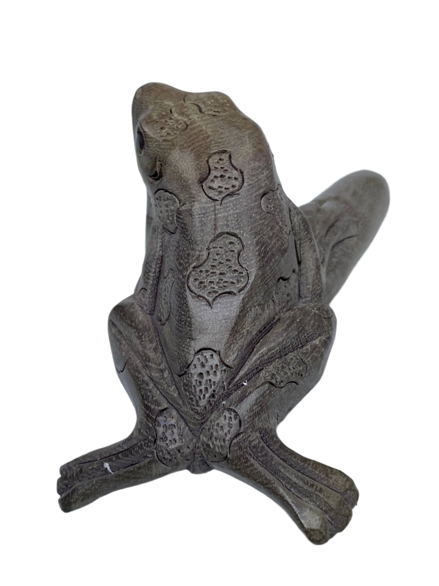 Hand Carved Kambo Frog Kuripe - Katukina.US KAT1304