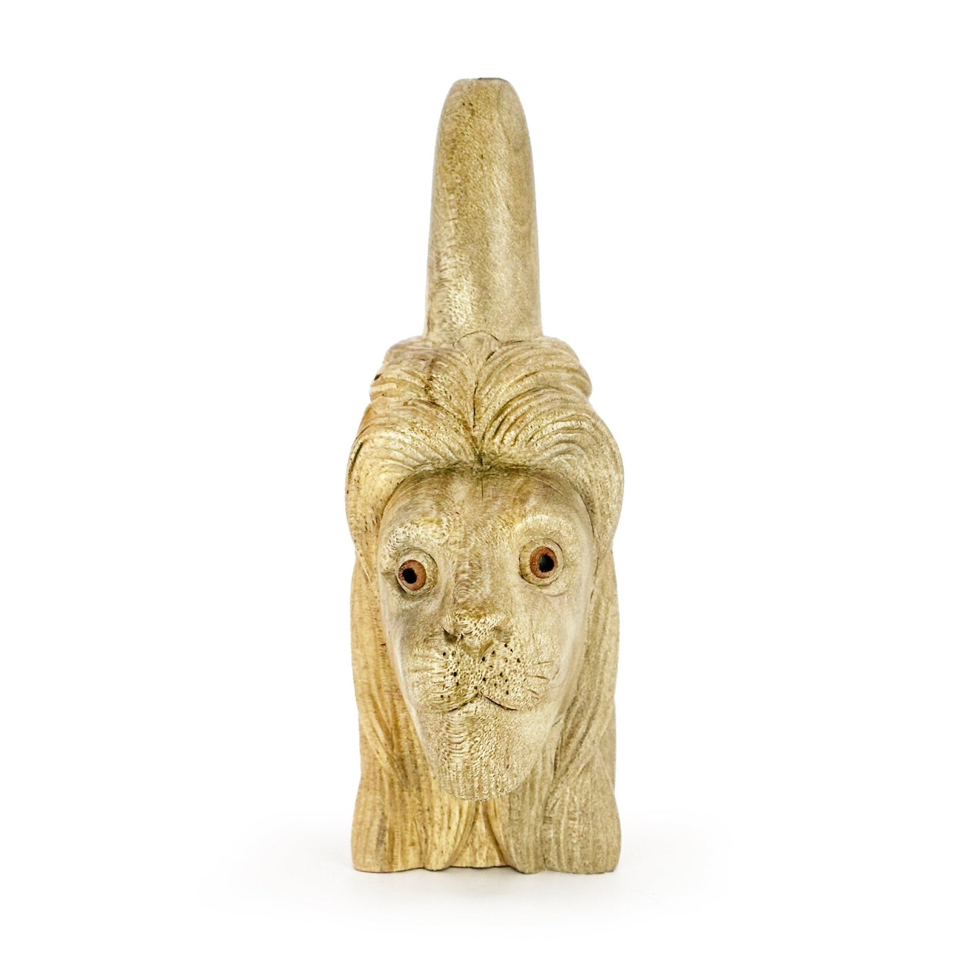 Hand Carved Lion Kuripe - Katukina KAT1977